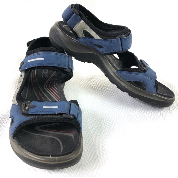 blue ecco sandals